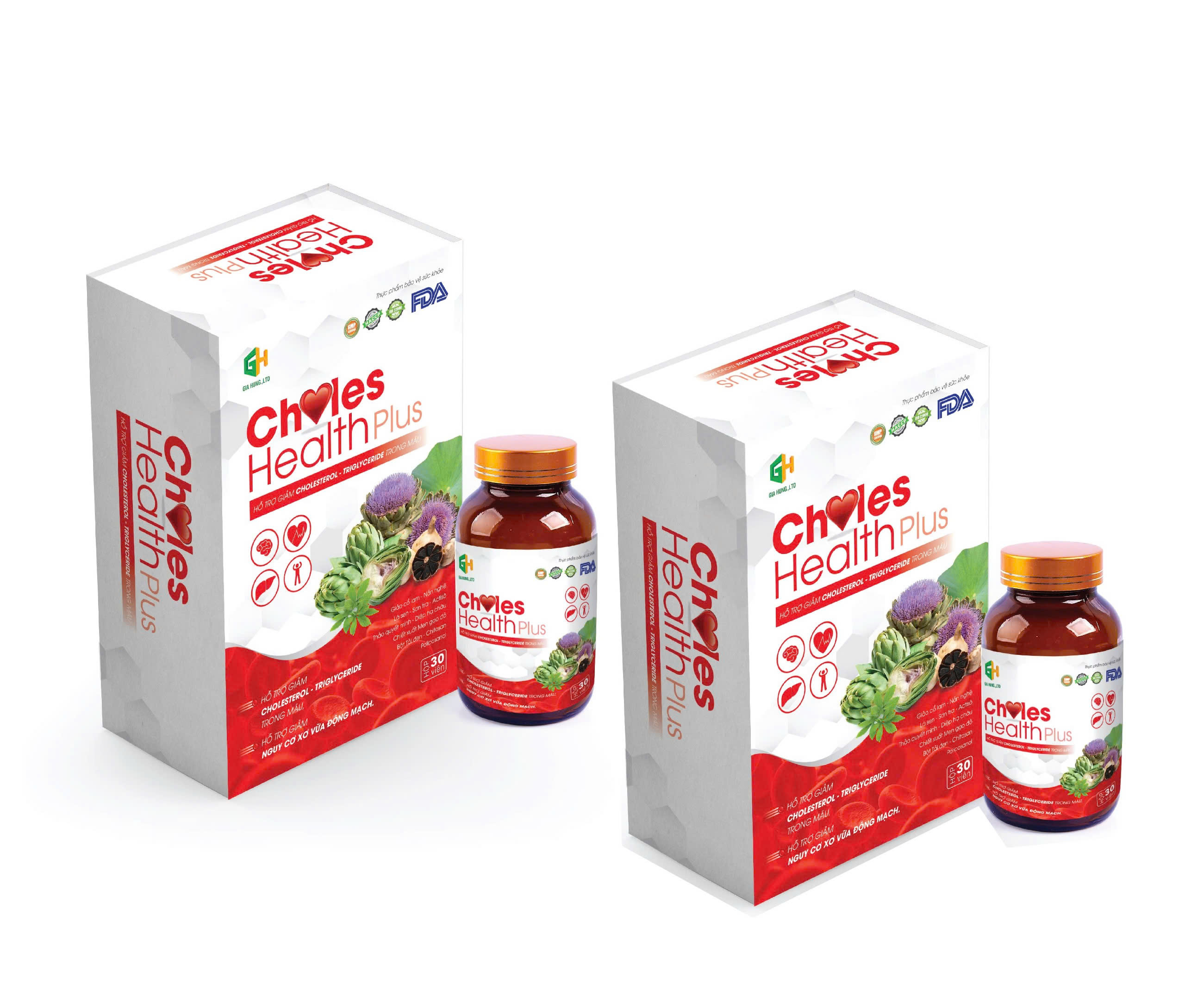 COMBO 02 hộp - Choles Health Plus -Dùng cho Giảm cân, béo phì