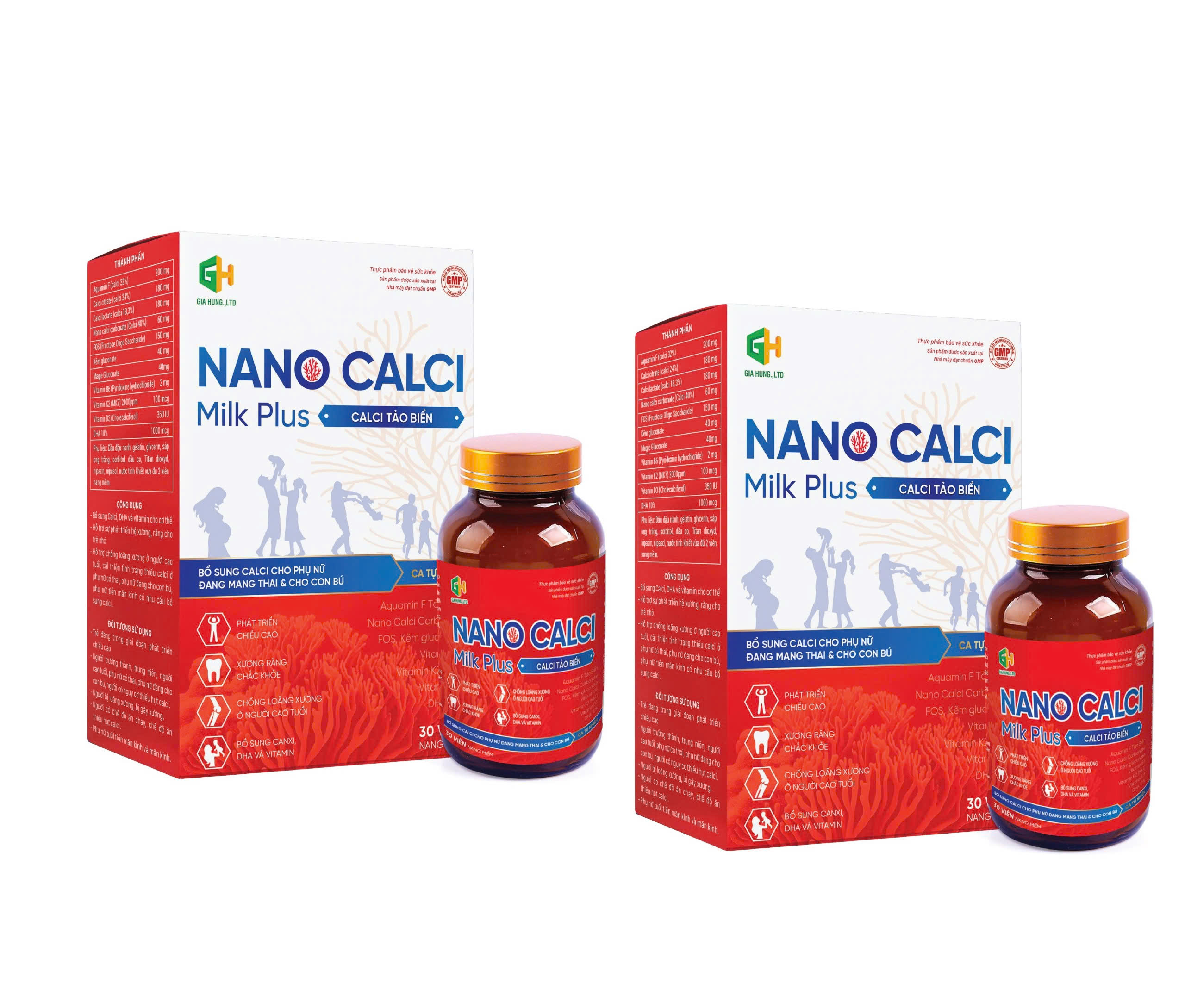 COMBO 2 hộp- Nano calci milk plus