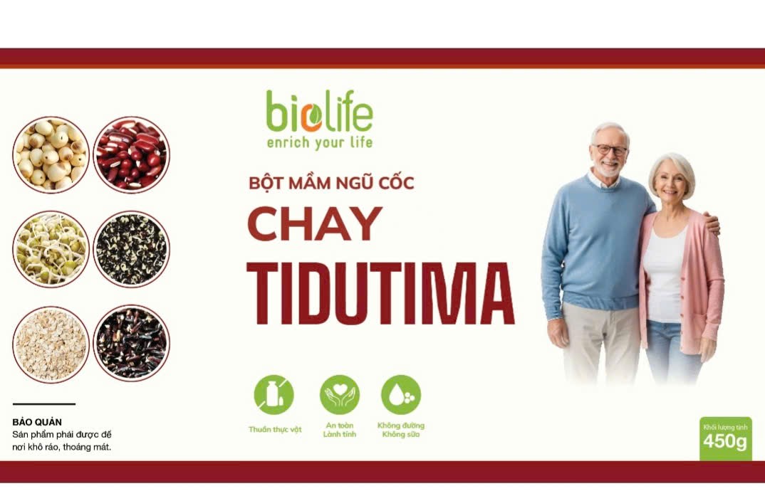 BỘT MẦM NGŨ CỐC CHAY TIDUTIMA TIDUTIMA-450 GAM